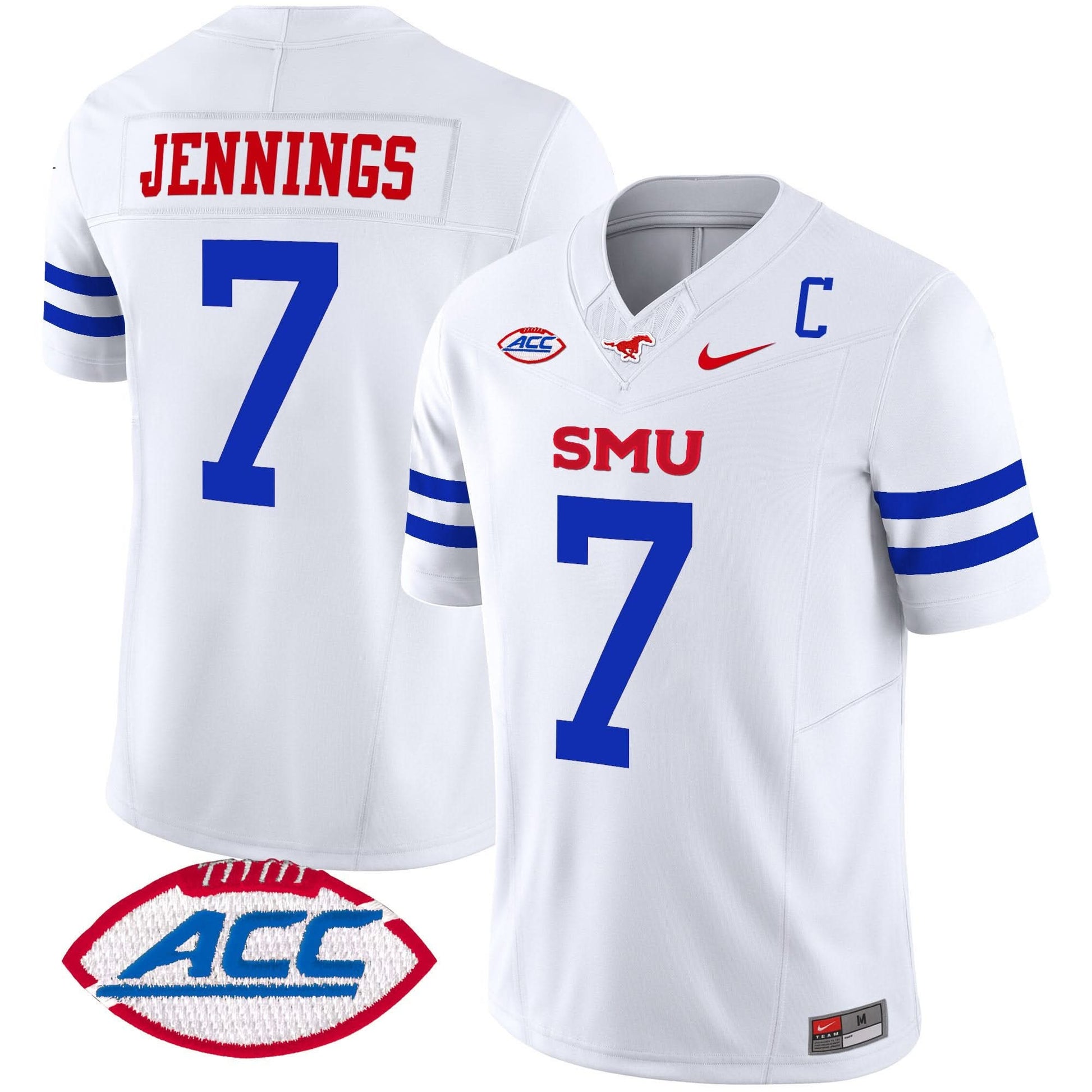 SMU Mustangs 2025 Vapor Limited Jersey - All Stitched