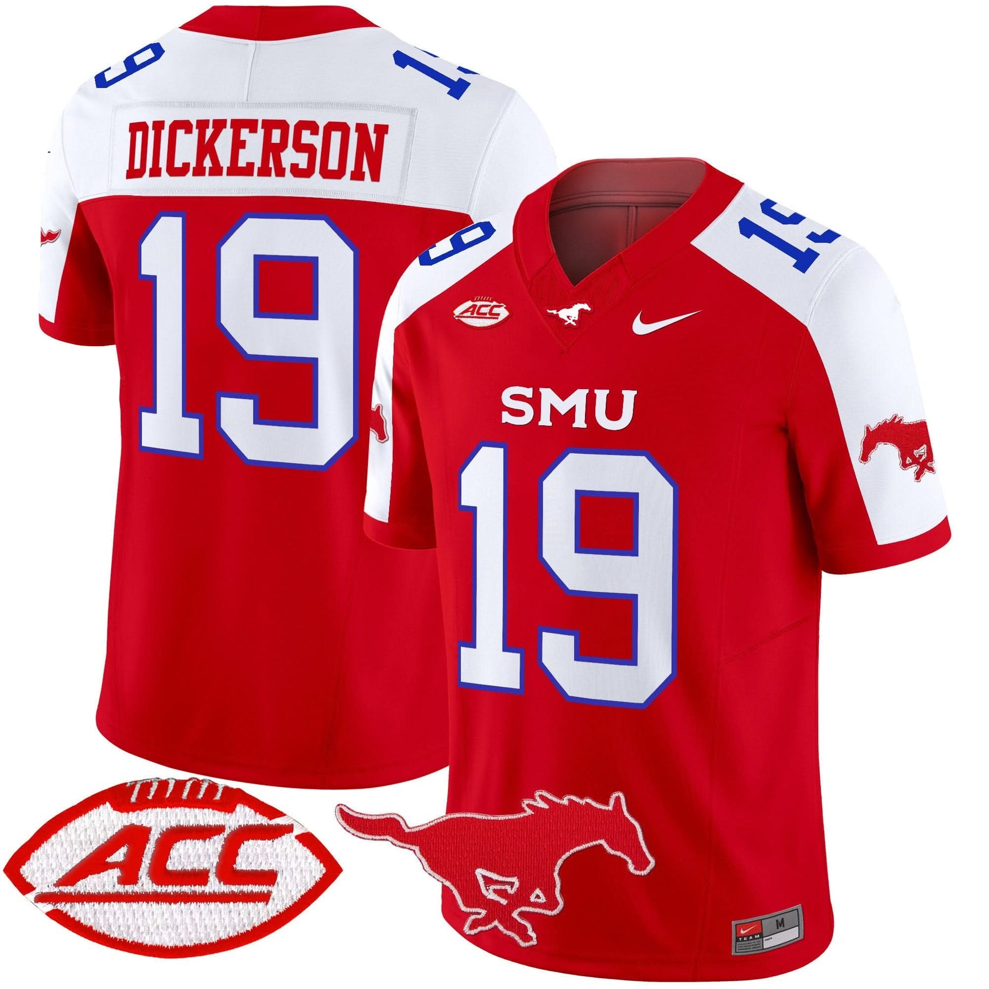 SMU Mustangs 2025 Vapor Limited Jersey - All Stitched