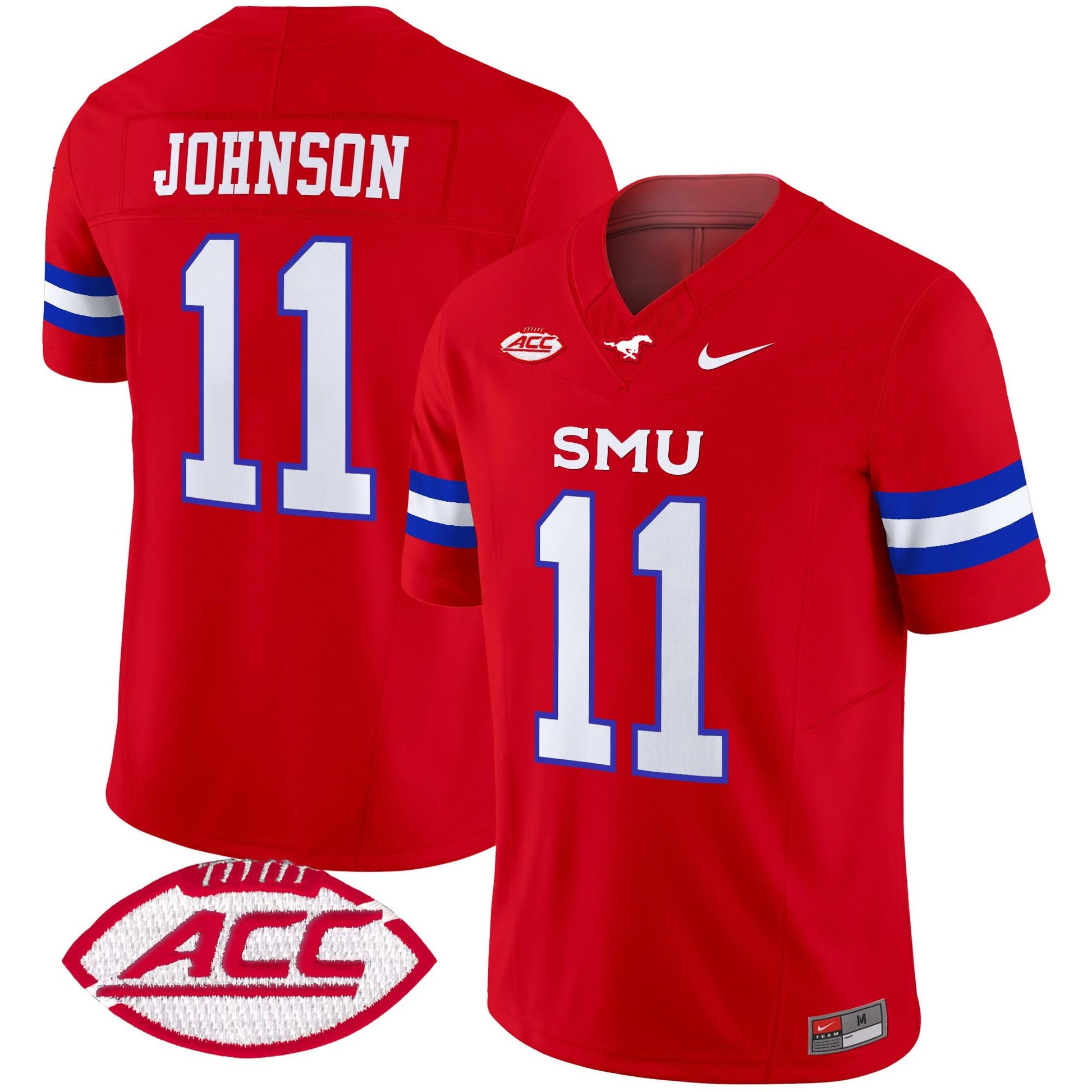 SMU Mustangs 2025 Vapor Limited Jersey - All Stitched