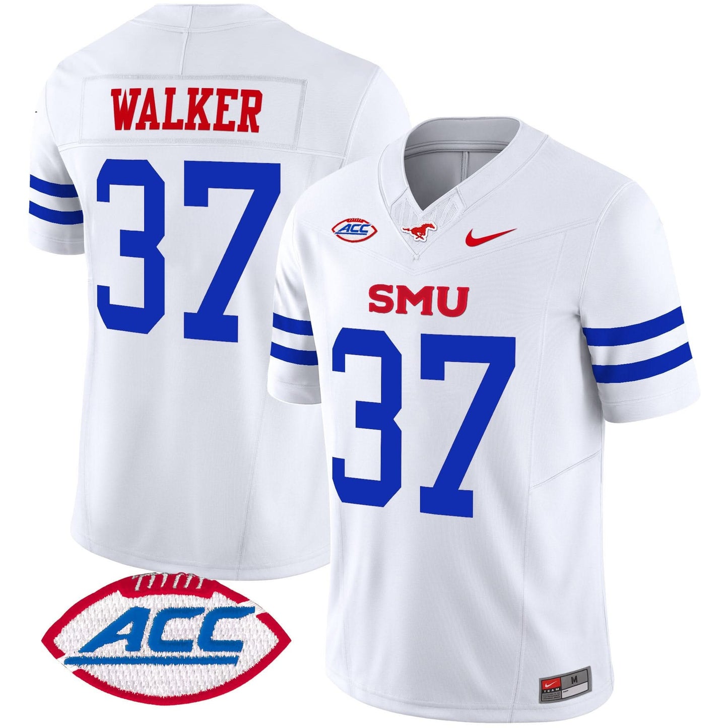 SMU Mustangs 2025 Vapor Limited Jersey - All Stitched