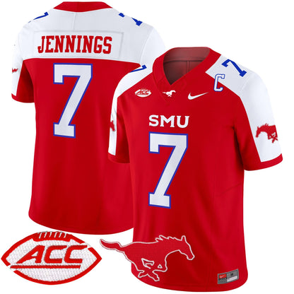 SMU Mustangs 2025 Vapor Limited Jersey - All Stitched
