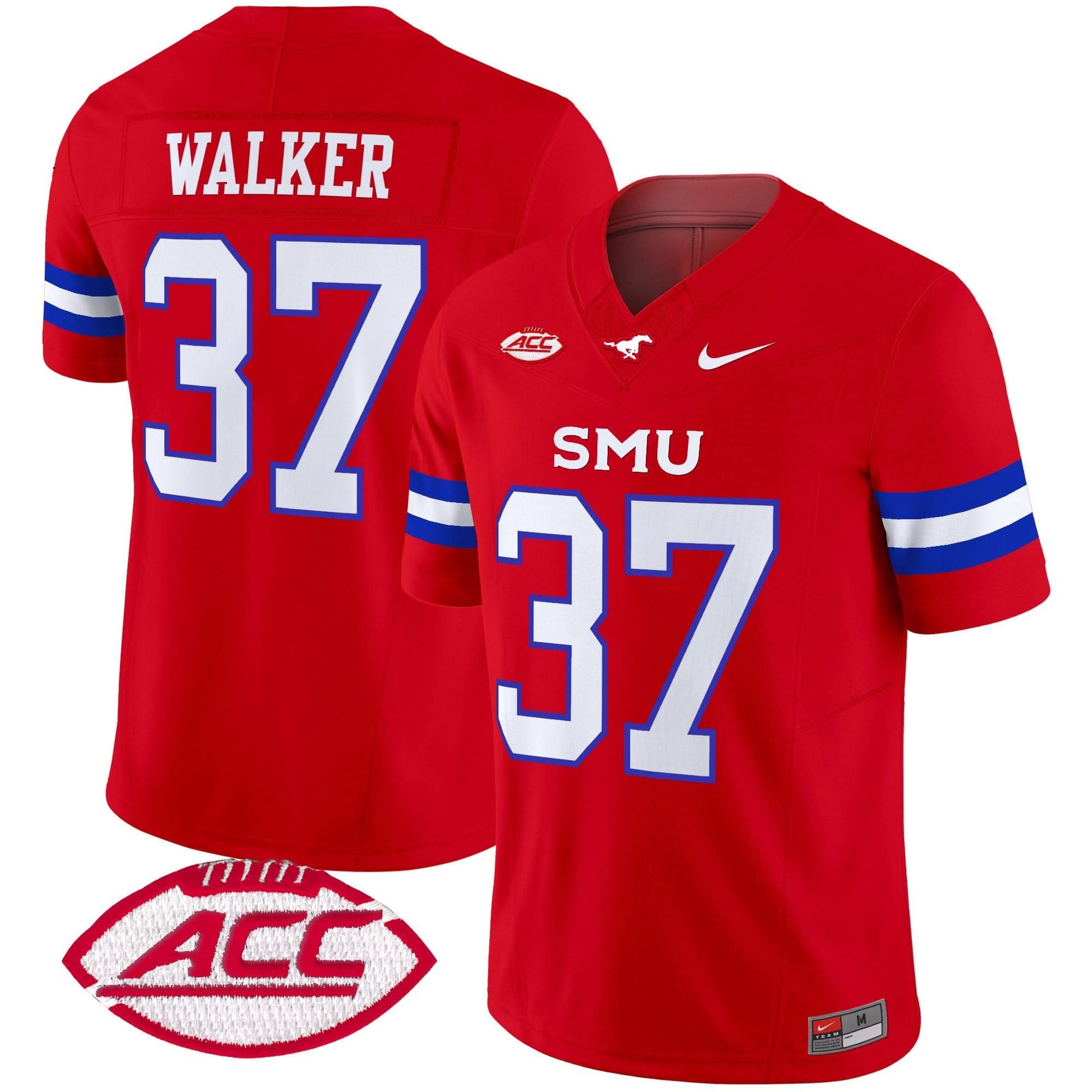 SMU Mustangs 2025 Vapor Limited Jersey - All Stitched