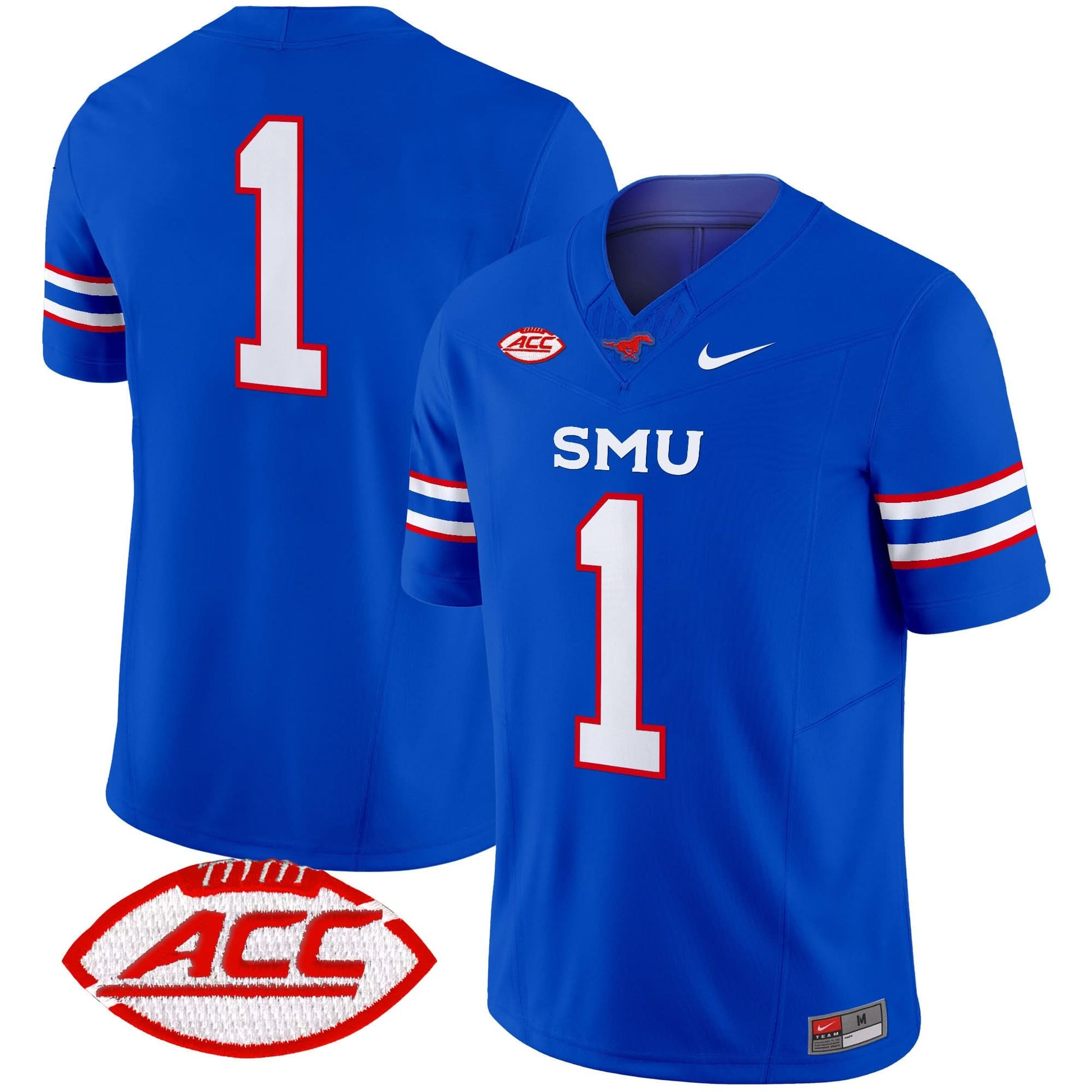 SMU Mustangs 2025 Vapor Limited Jersey - All Stitched