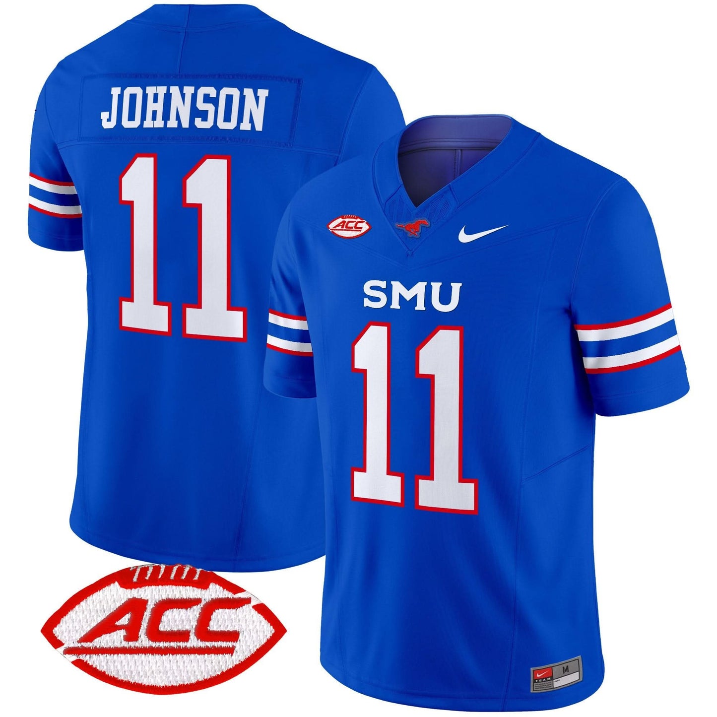 SMU Mustangs 2025 Vapor Limited Jersey - All Stitched