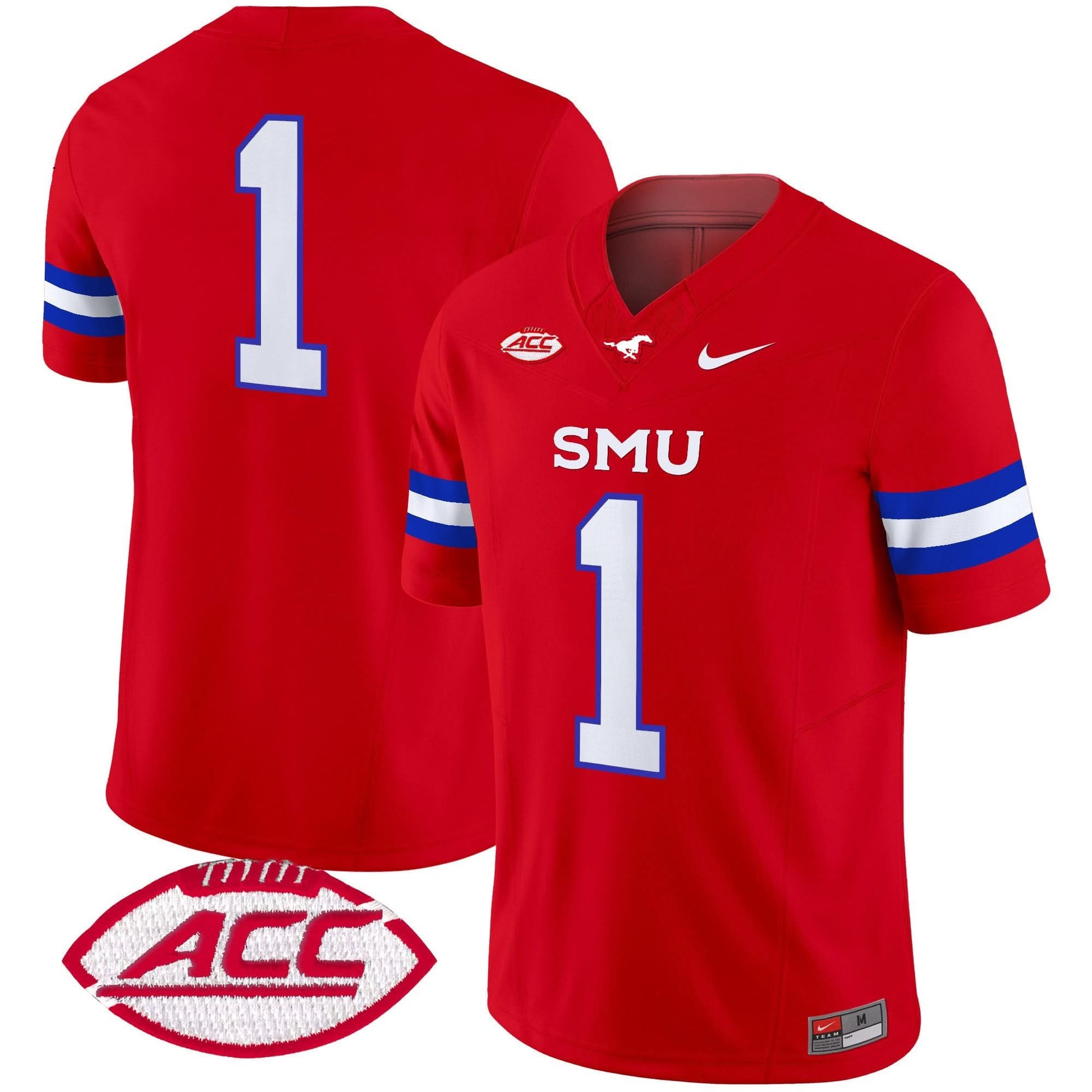 SMU Mustangs 2025 Vapor Limited Jersey - All Stitched