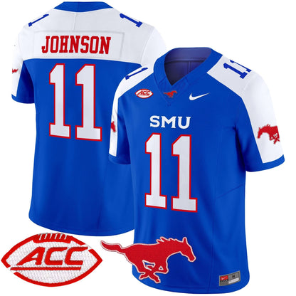 SMU Mustangs 2025 Vapor Limited Jersey - All Stitched