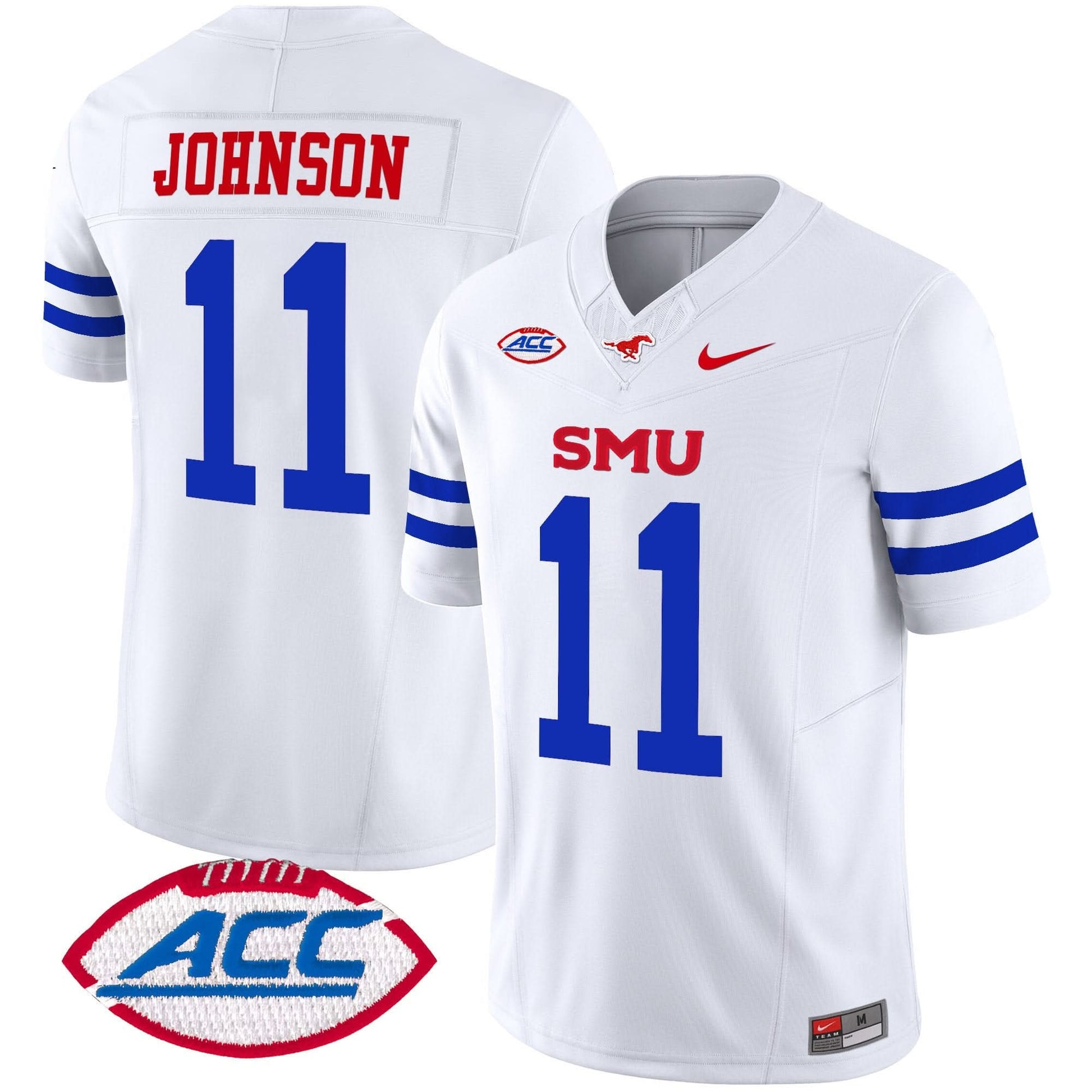 SMU Mustangs 2025 Vapor Limited Jersey - All Stitched