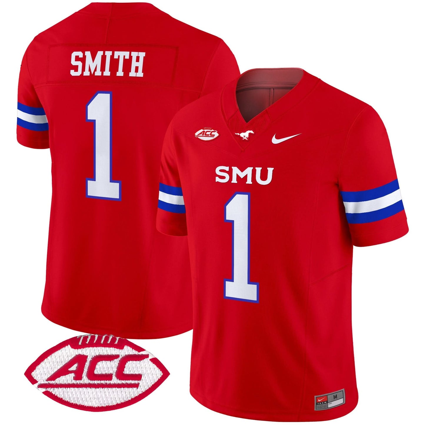 SMU Mustangs 2025 Vapor Limited Jersey - All Stitched
