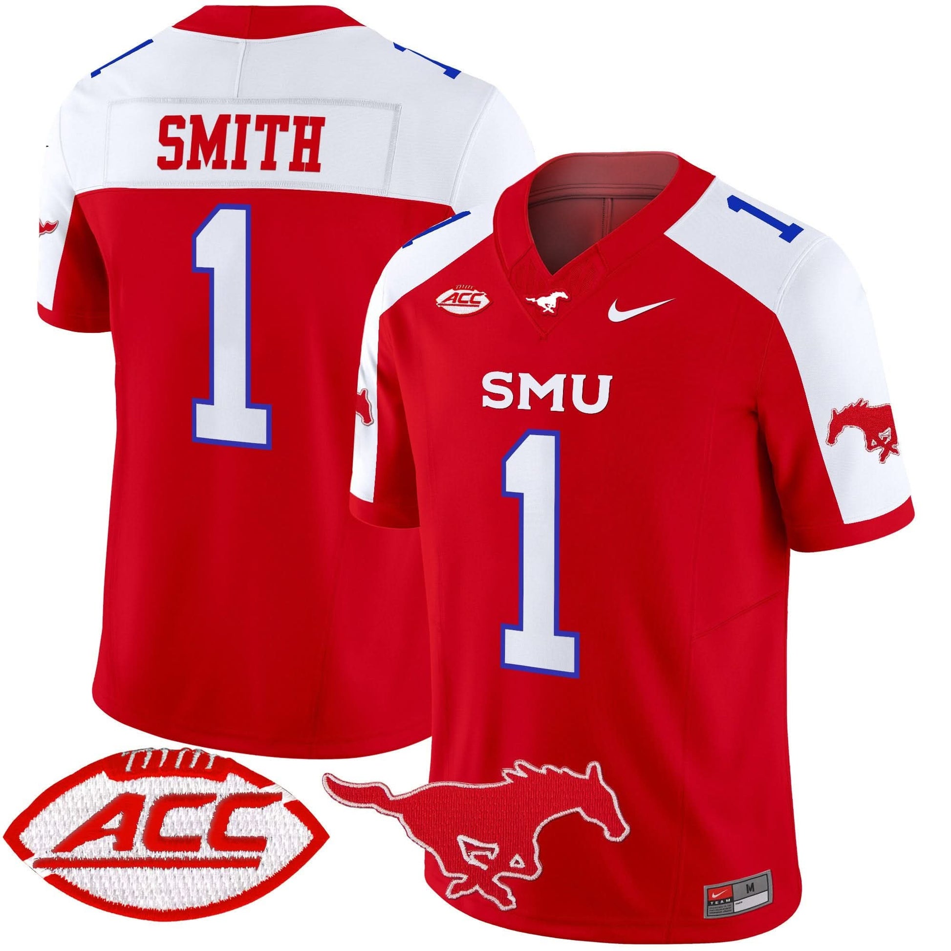 SMU Mustangs 2025 Vapor Limited Jersey - All Stitched