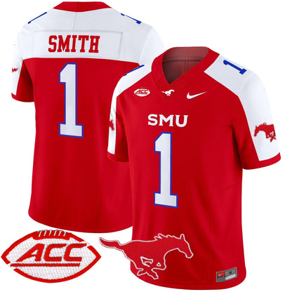SMU Mustangs 2025 Vapor Limited Jersey - All Stitched