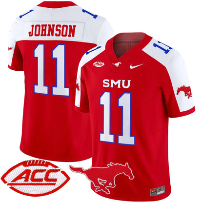 SMU Mustangs 2025 Vapor Limited Jersey - All Stitched