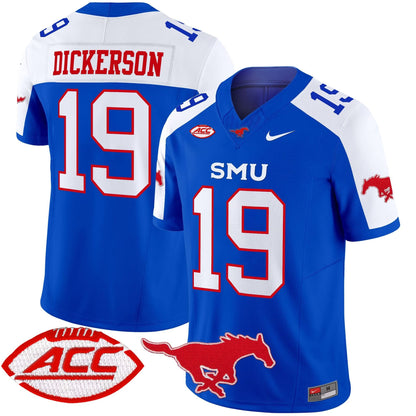 SMU Mustangs 2025 Vapor Limited Jersey - All Stitched