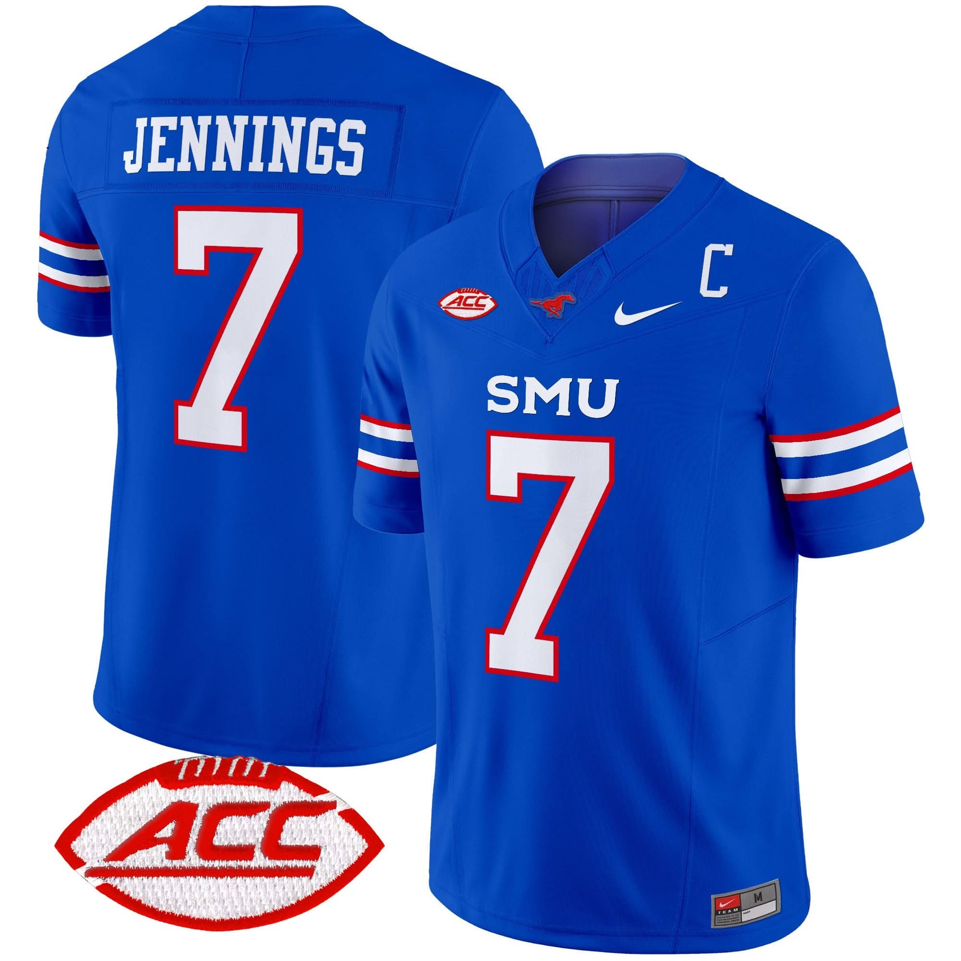 SMU Mustangs 2025 Vapor Limited Jersey - All Stitched