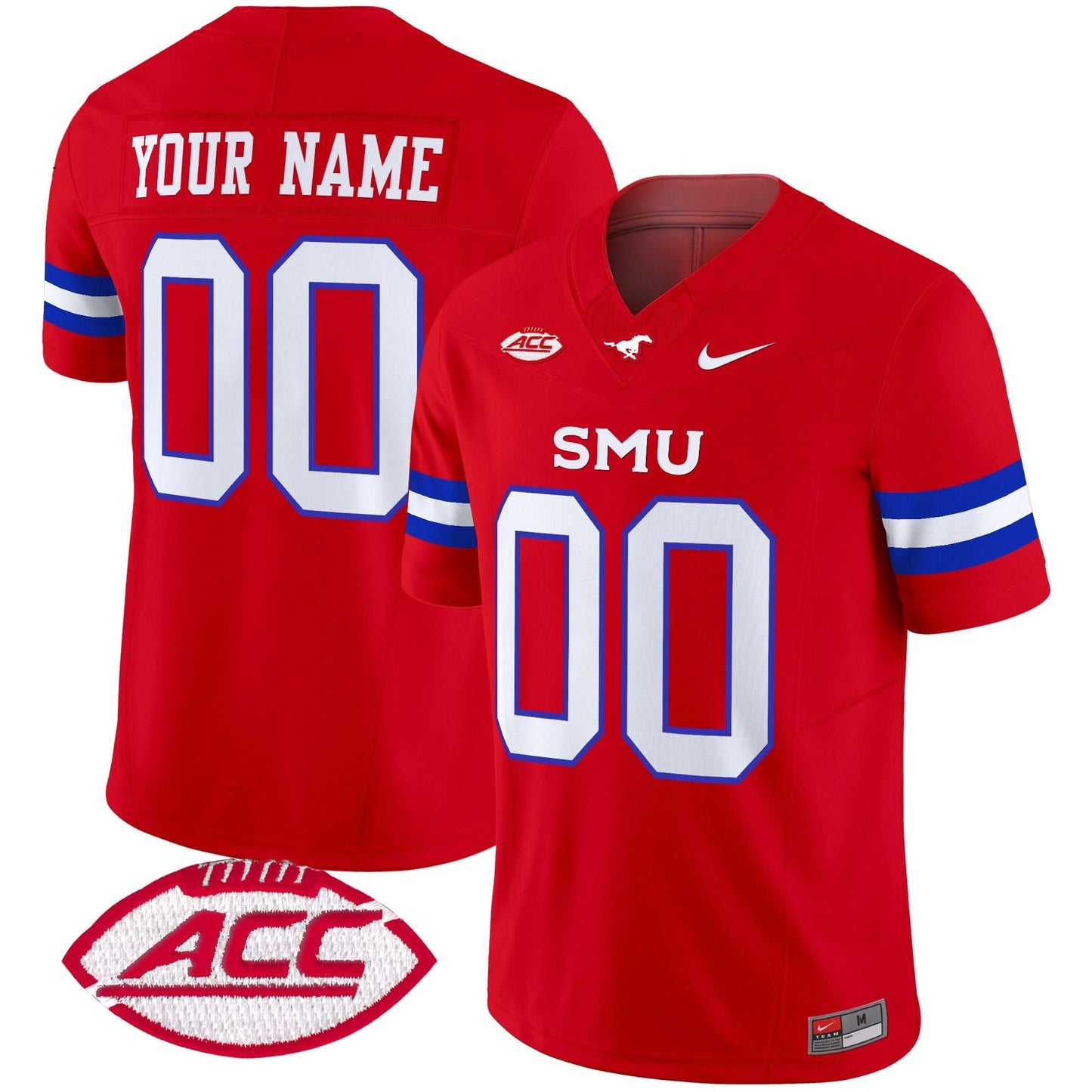 SMU Mustangs 2025 Vapor Limited Custom Jersey - All Stitched