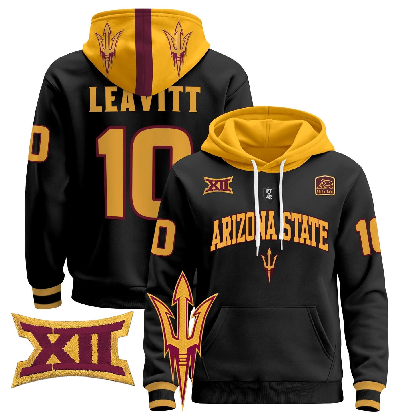Arizona State Sun Devils 2024 Pullover Hoodie V2 - All Stitched