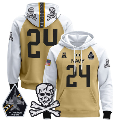 Navy Midshipmen 2024 Pullover Hoodie V2 - Stitched