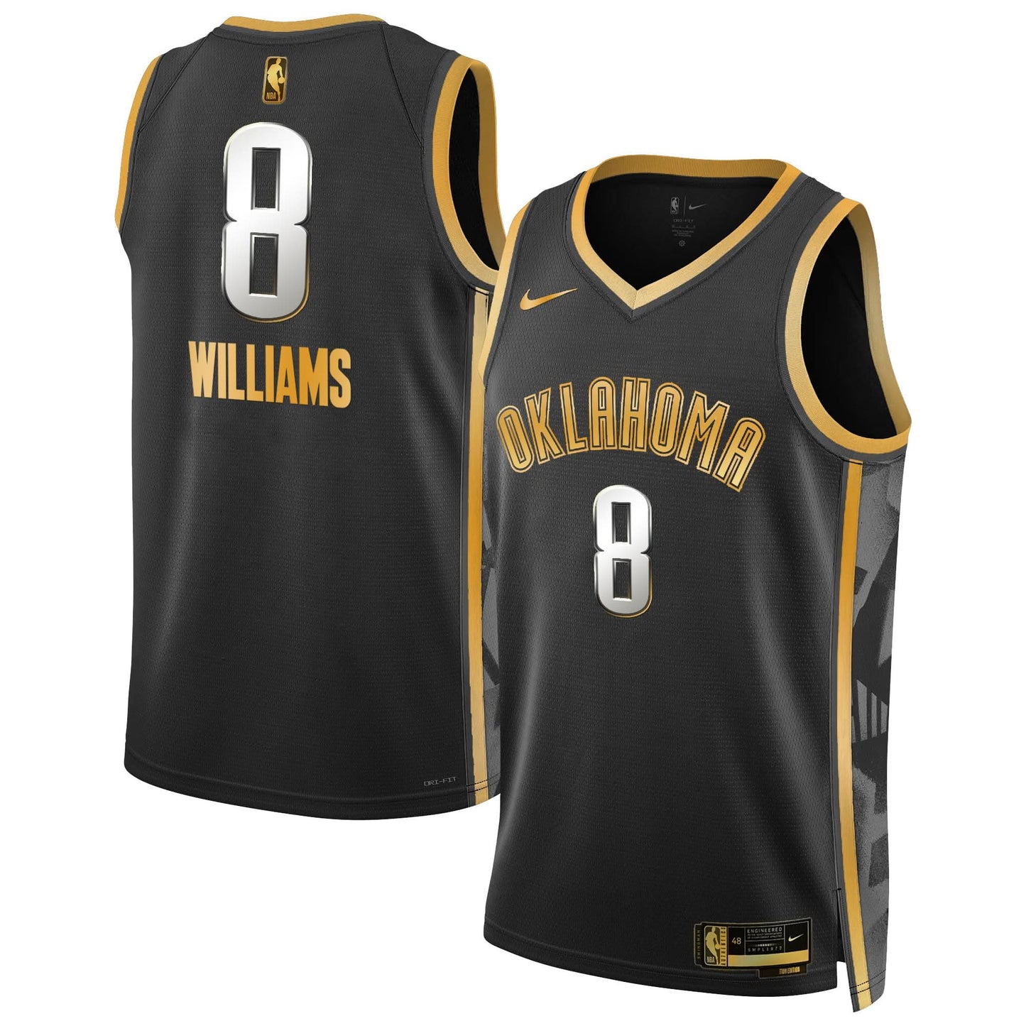Oklahoma City Thunder 2024/25 City Edition Swingman Jersey - All Stitched