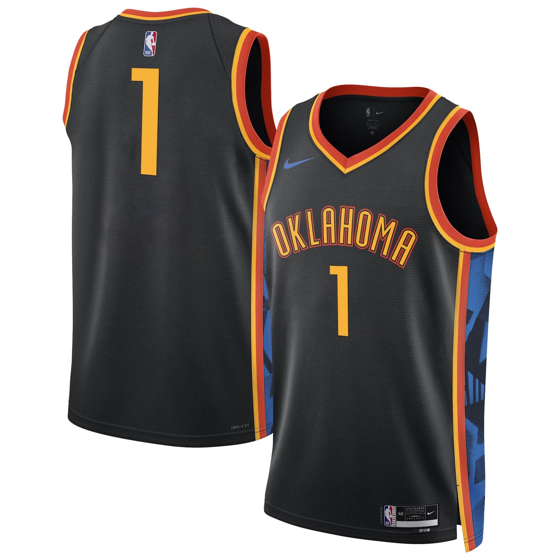Oklahoma City Thunder 2024/25 City Edition Swingman Jersey - All Stitched