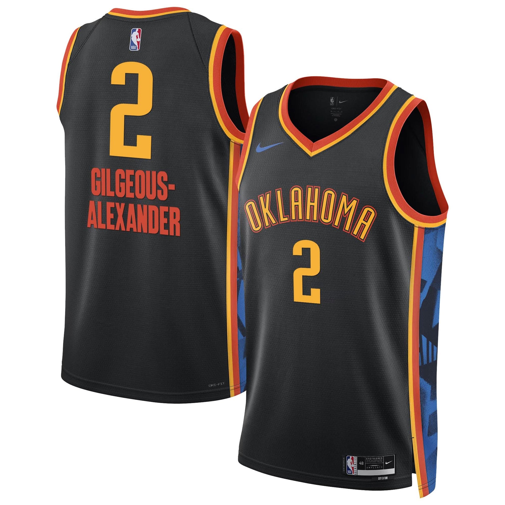 Oklahoma City Thunder 2024/25 City Edition Swingman Jersey - All Stitched