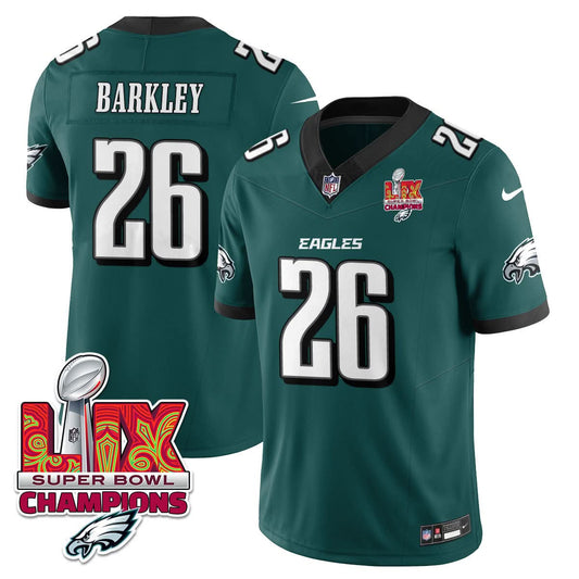 Philadelphia Eagles Super Bowl LIX Champions Gold Vapor Limited Jersey - All Stitched