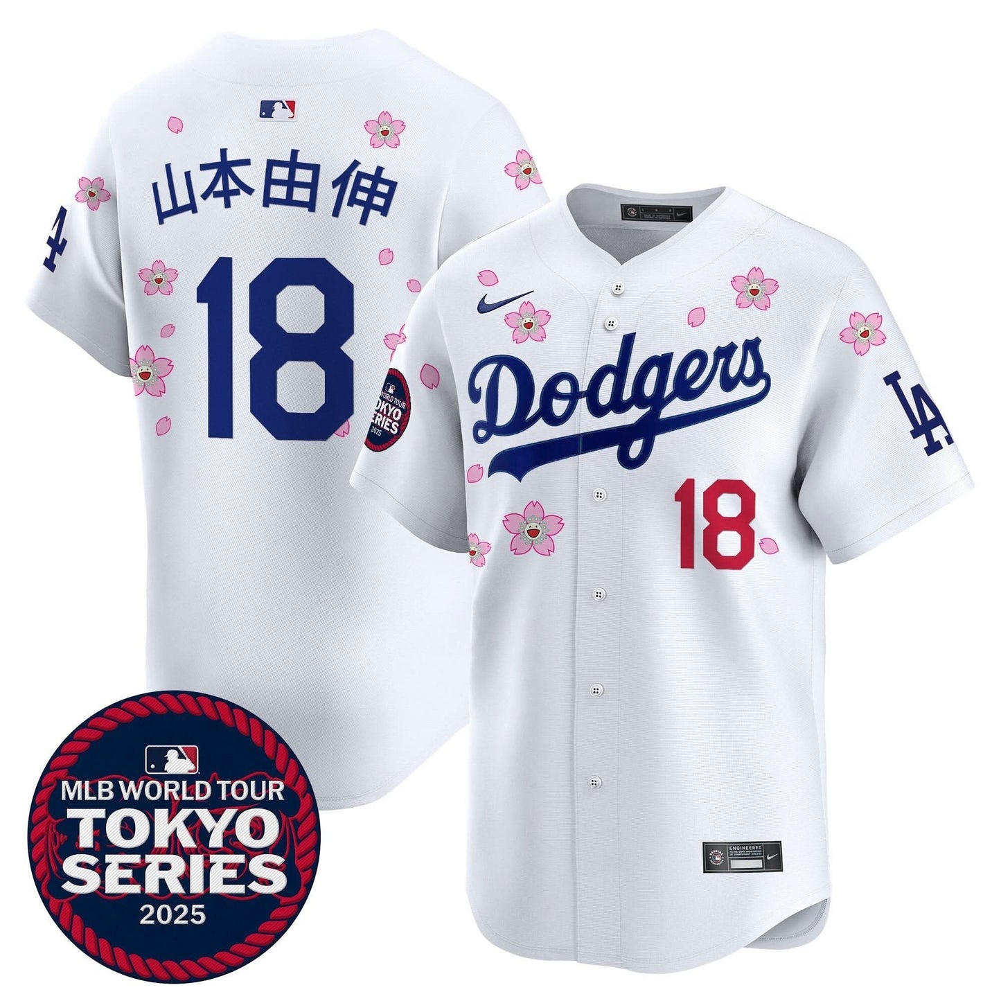 Dodgers Tokyo Series 2025 Vapor Premier Limited Jersey V2 - Stitched