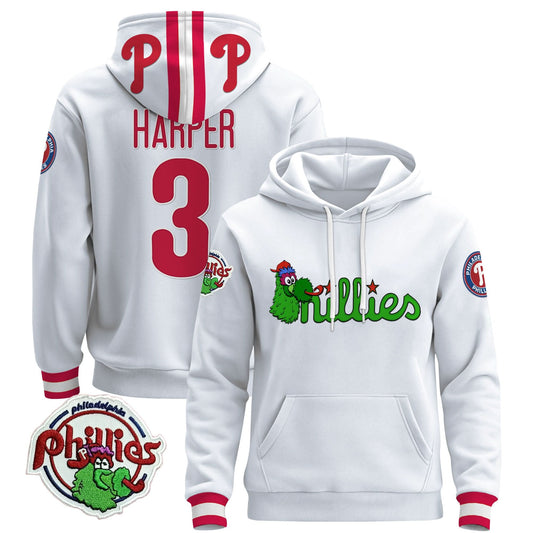 Philadelphia Phillies Phanatic Patch Pullover Hoodie - All Stitched