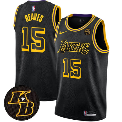 Los Angeles Lakers Kobe Bryant Patch Swingman Jersey - All Stitched