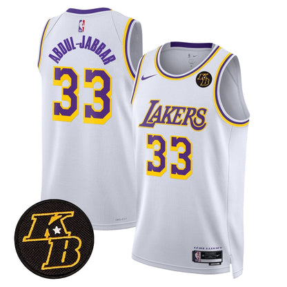 Los Angeles Lakers Kobe Bryant Patch Swingman Jersey - All Stitched