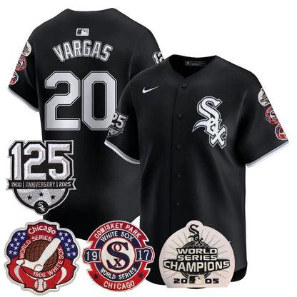 Chicago White Sox 125th Anniversary - World Series Champions Jersey - All Stitched