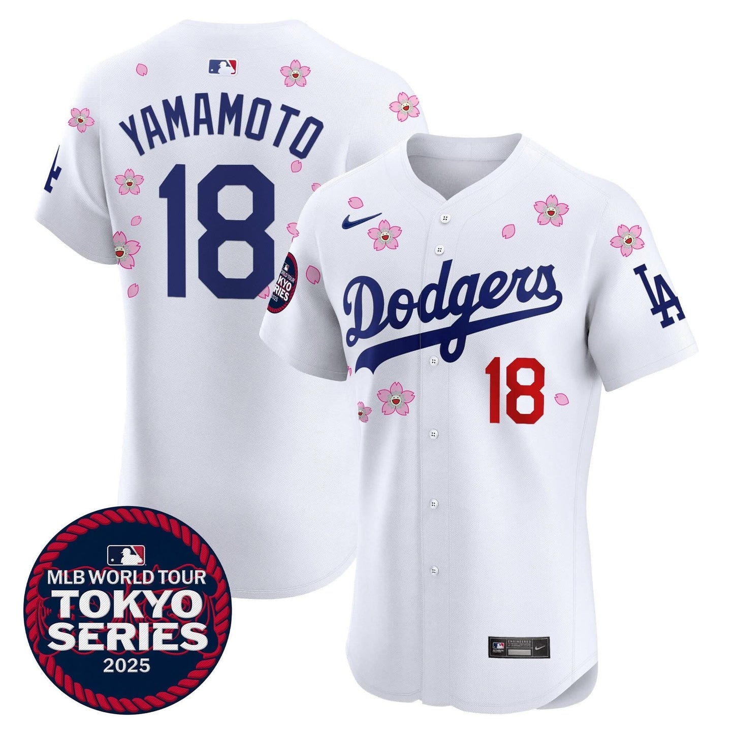 Dodgers Tokyo Series 2025 Vapor Premier Elite Jersey - Stitched