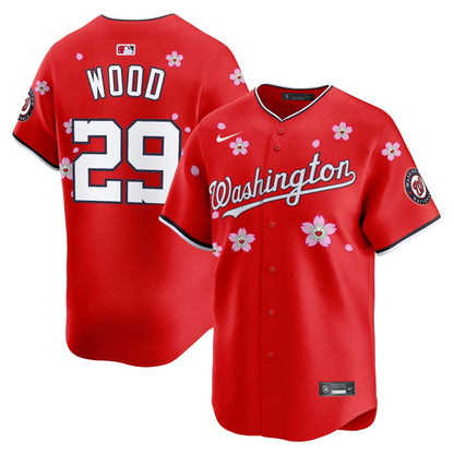 Washington Nationals Cherry Blossom Vapor Premier Limited Jersey - Stitched