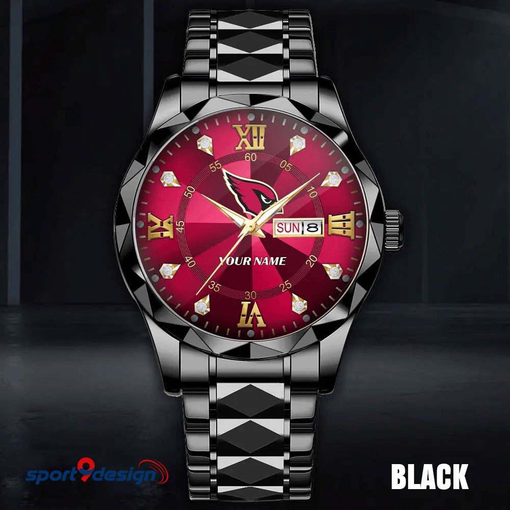 Arizona Cardinals - American Football Men Luxury Hand Watch All Team Custom Any Name Gift For Fan - Limited Edition