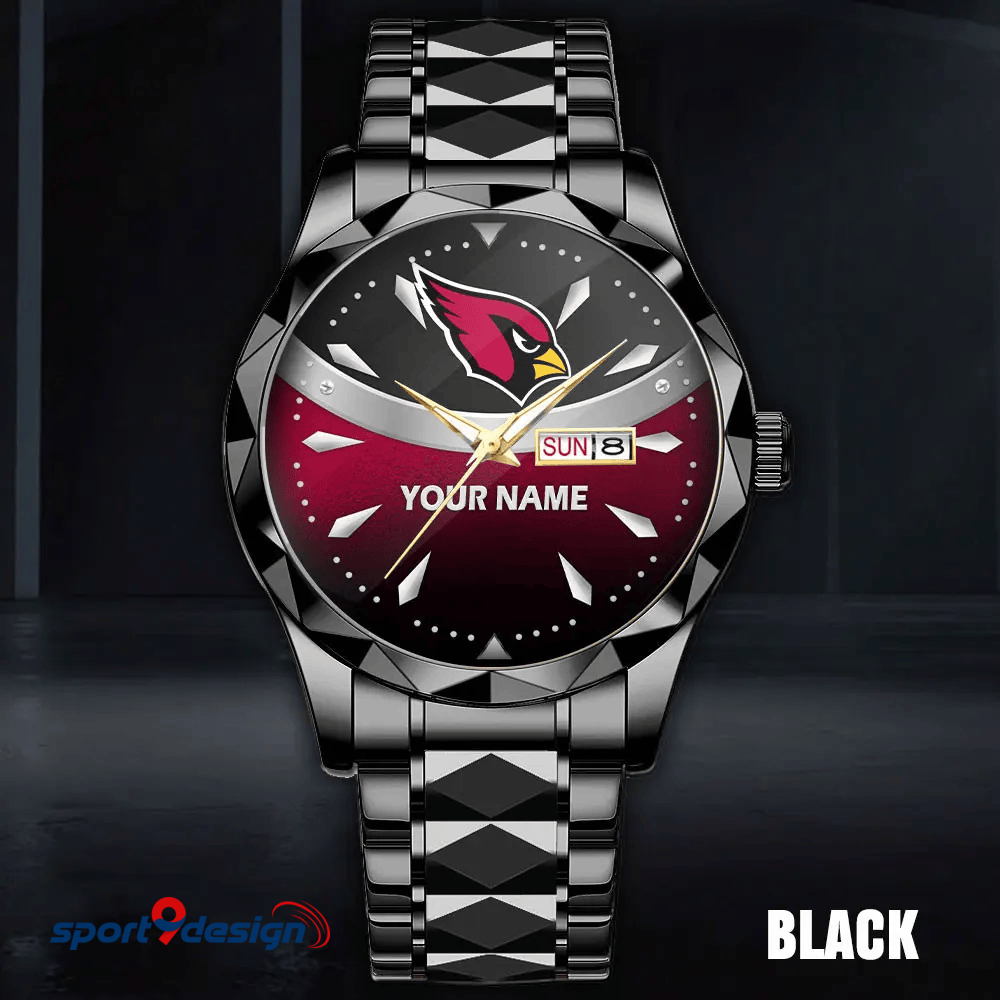 Arizona Cardinals - American Football Men Luxury Hand Watch Custom Any Name Gifts For Fan-Limitted Edition
