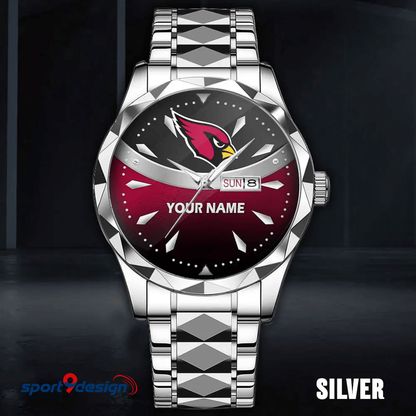 Arizona Cardinals - American Football Men Luxury Hand Watch Custom Any Name Gifts For Fan-Limitted Edition