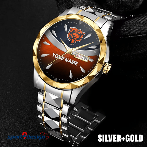 Chicago Bears - American Football Men Luxury Hand Watch Custom Any Name Gifts For Fan-Limitted Edition
