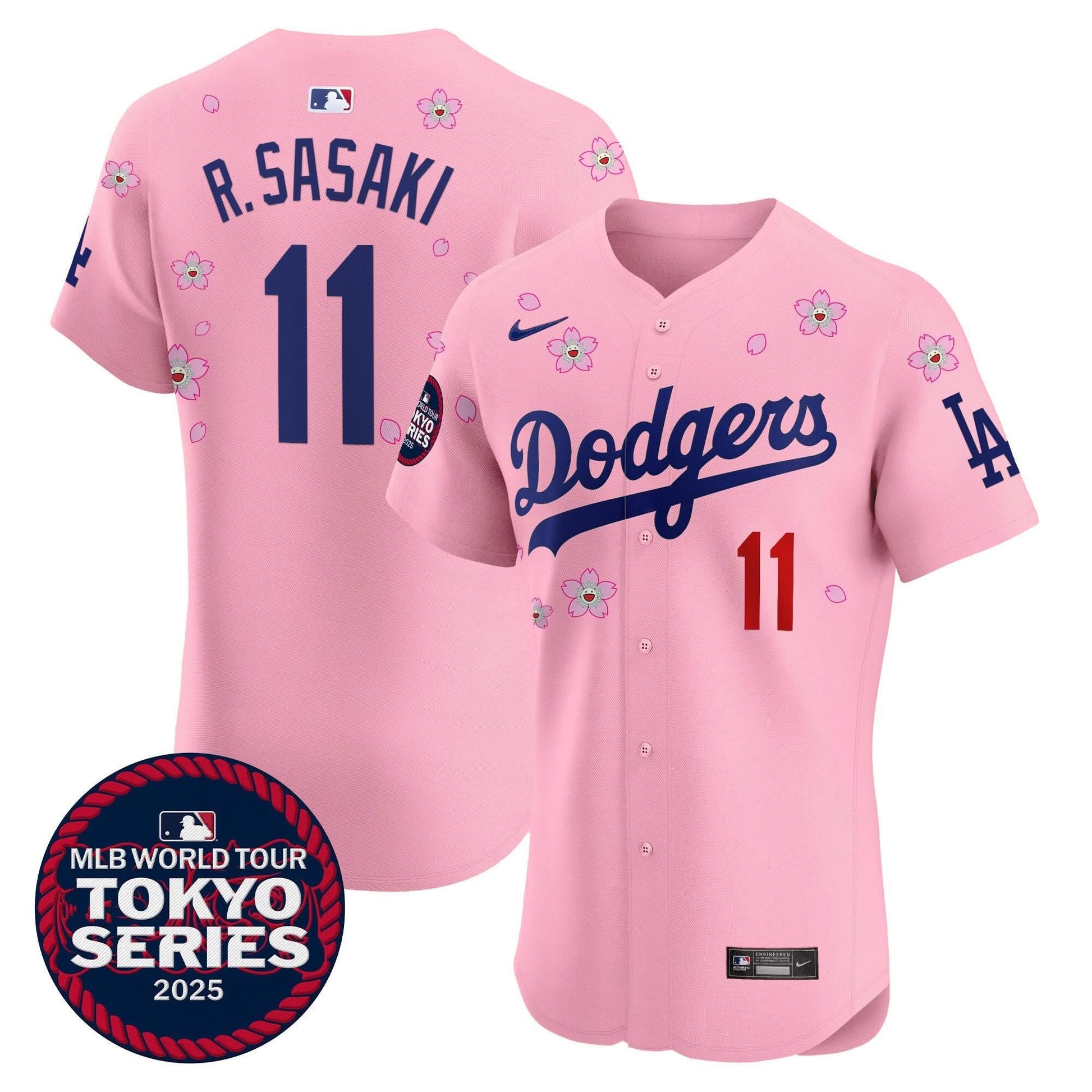 Dodgers Tokyo Series 2025 Vapor Premier Elite Jersey - Stitched