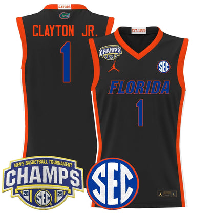 Florida Gators 2025 SEC Conference Tournament Champions Basketball Jersey - All Stitched