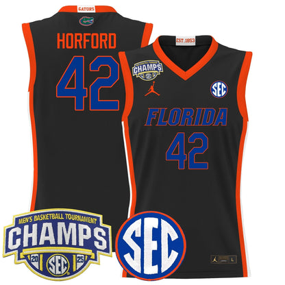 Florida Gators 2025 SEC Conference Tournament Champions Basketball Jersey - All Stitched