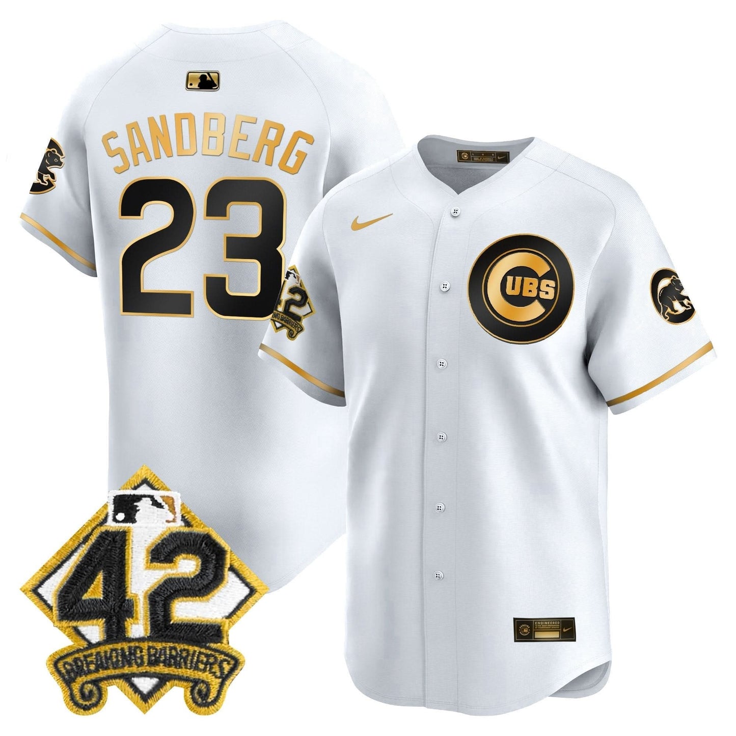 Chicago Cubs 2025 Jackie Robinson Patch Vapor Premier Limited Jersey - All Stitched