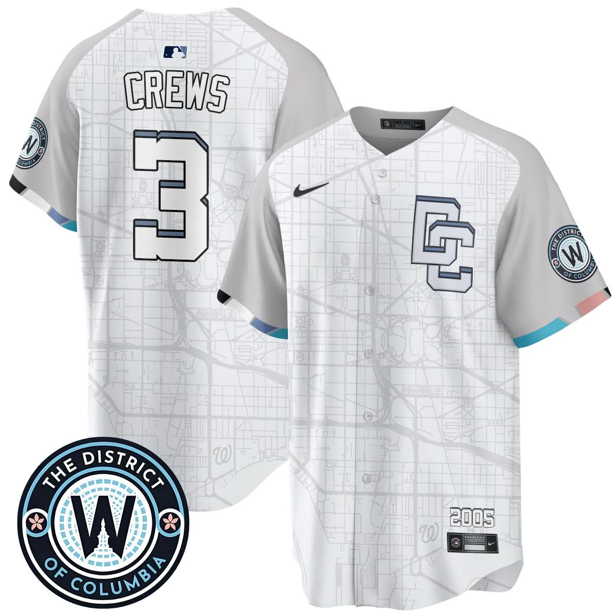 Washington Nationals 2025 City Connect Limited Jersey - All Stitched