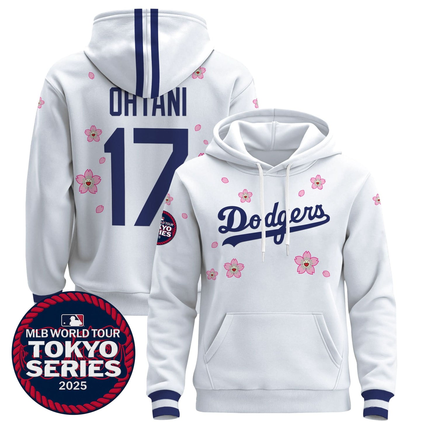 Dodgers Tokyo Series 2025 Pullover Hoodie V2 - Stitched