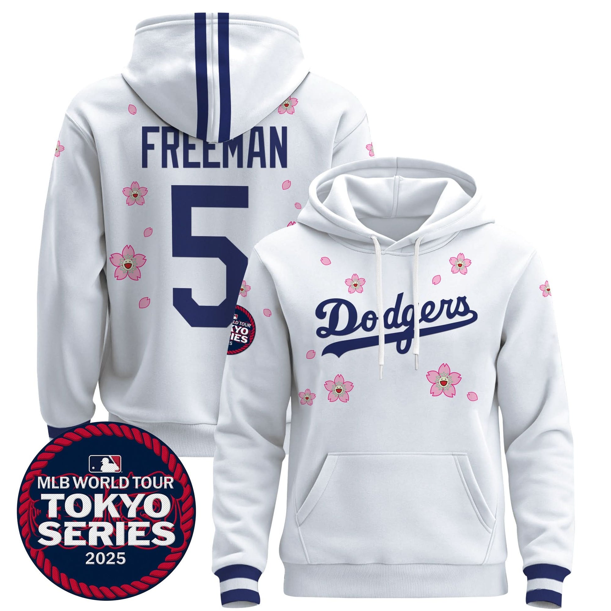 Dodgers Tokyo Series 2025 Pullover Hoodie V2 - Stitched