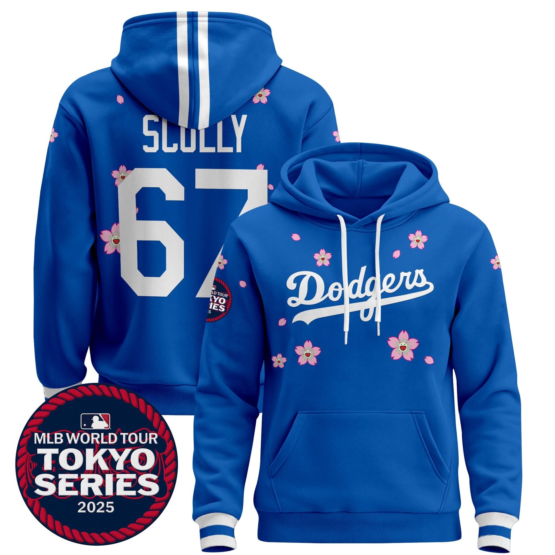 Dodgers Tokyo Series 2025 Pullover Hoodie V2 - Stitched