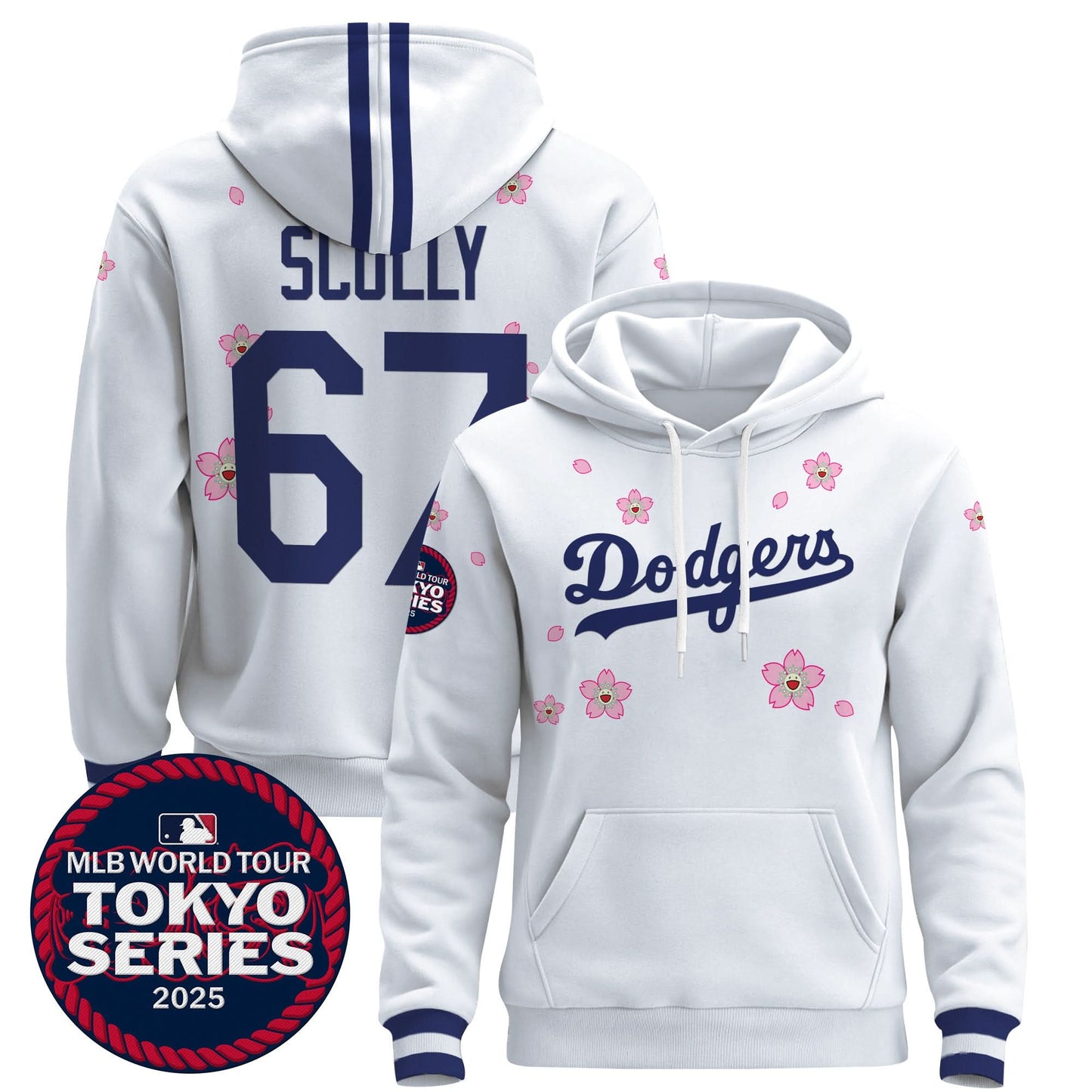Dodgers Tokyo Series 2025 Pullover Hoodie V2 - Stitched