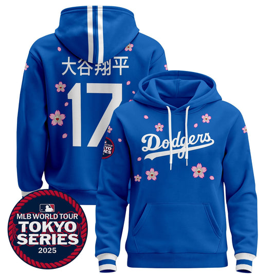 Dodgers Tokyo Series 2025 Pullover Hoodie V2 - Stitched