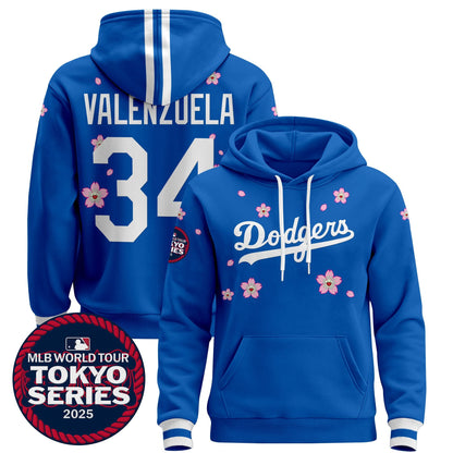 Dodgers Tokyo Series 2025 Pullover Hoodie V2 - Stitched