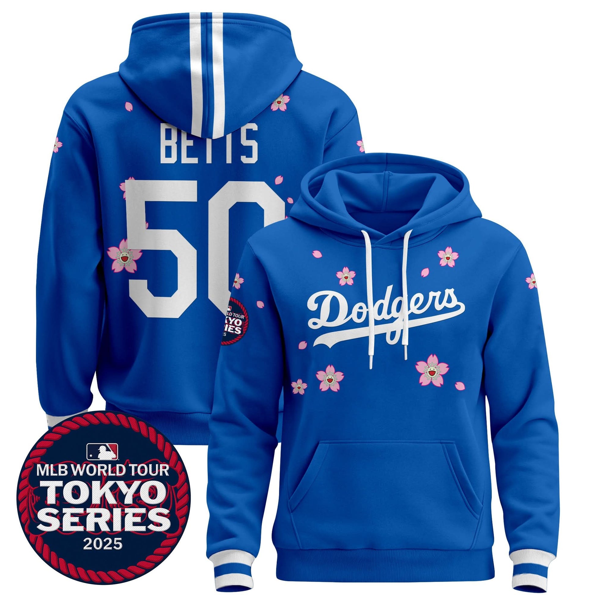 Dodgers Tokyo Series 2025 Pullover Hoodie V2 - Stitched