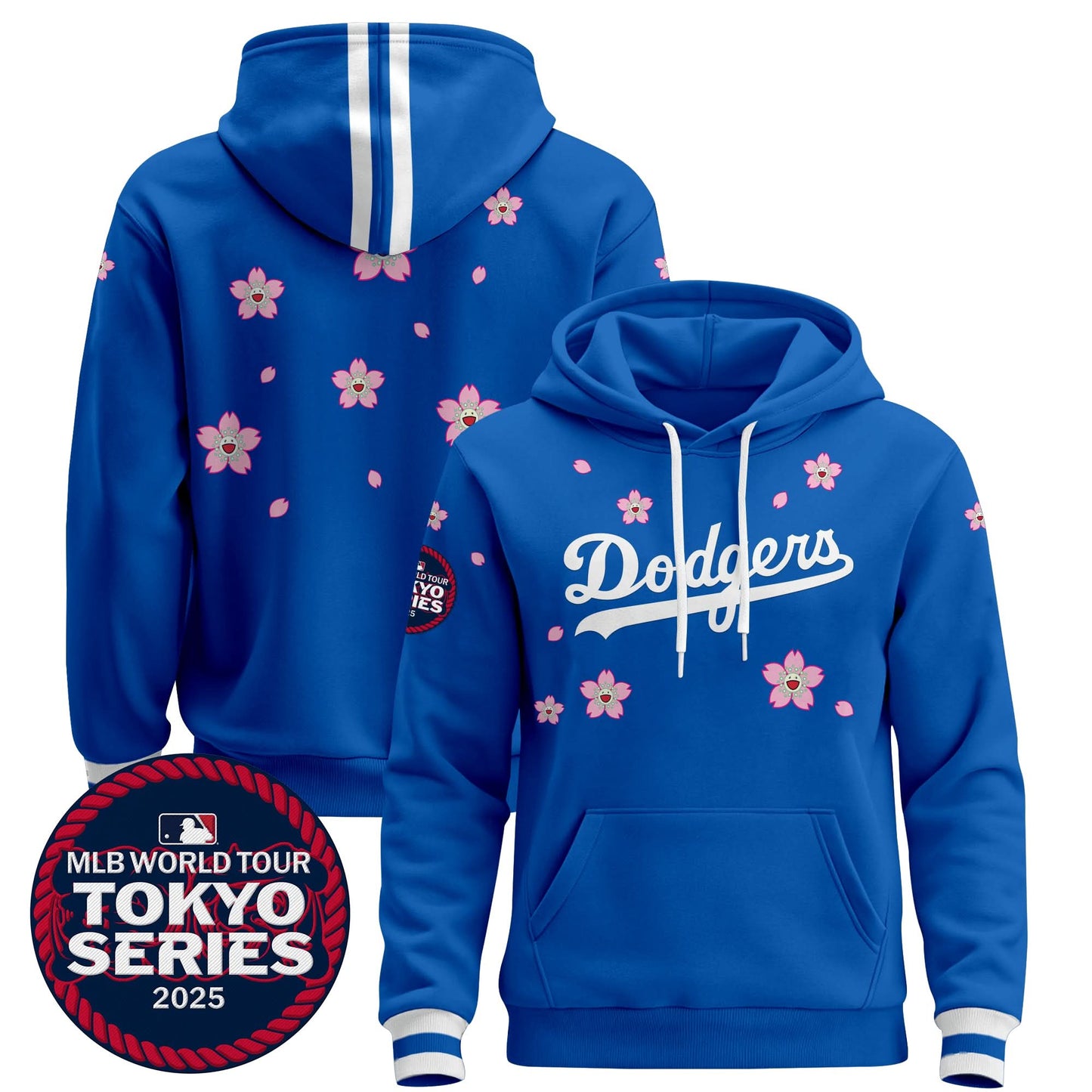 Dodgers Tokyo Series 2025 Pullover Hoodie V2 - Stitched