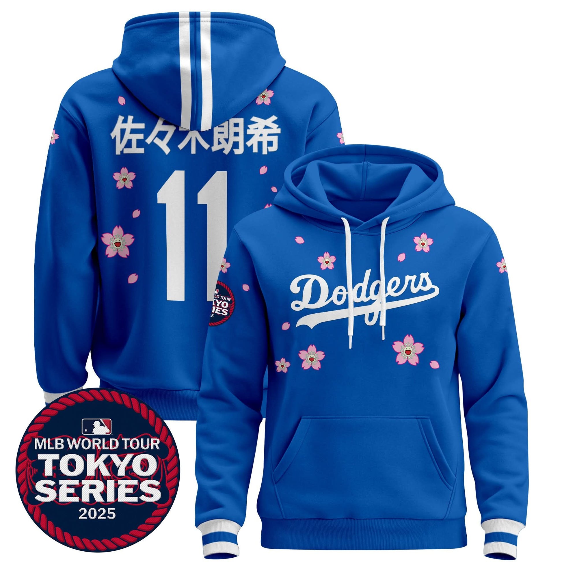 Dodgers Tokyo Series 2025 Pullover Hoodie V2 - Stitched