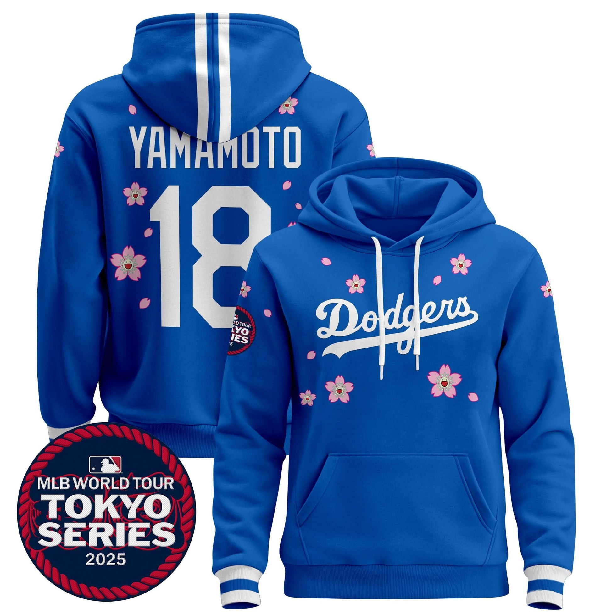 Dodgers Tokyo Series 2025 Pullover Hoodie V2 - Stitched
